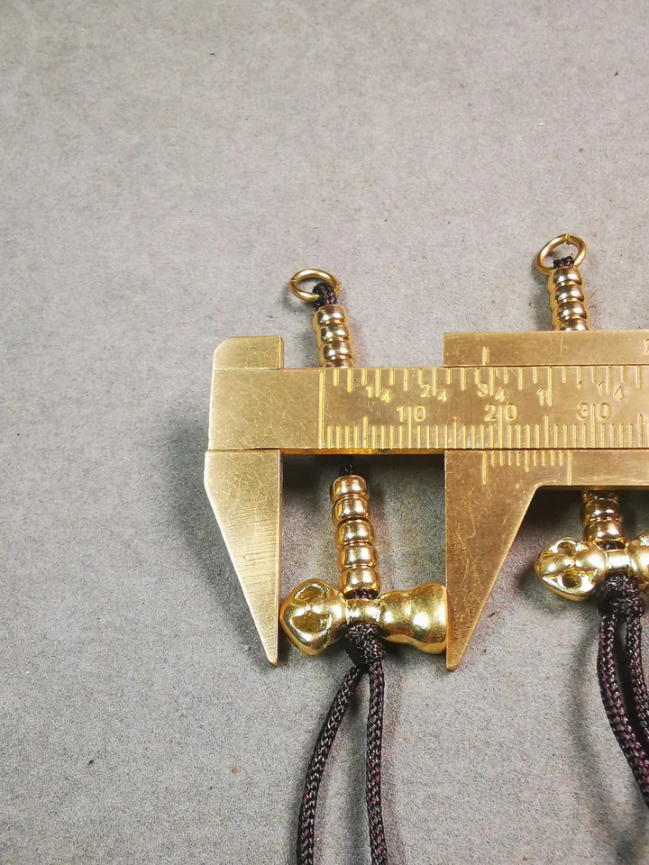 Gandhanra Handmade Tibetan Buddhist Mala Counters,Prayer Bead Counters,with Dorje and Vajra Pendant,Made of Brass