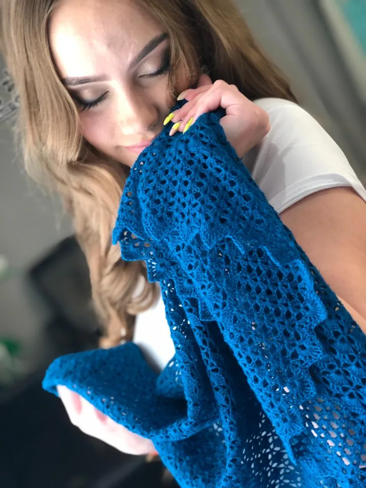 Navy blue bridal cape handmade, 30th birthday gift for women, lace bridal shrug, mother in law gift, merino wool shawl
