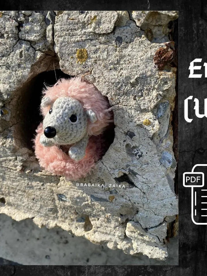 PDF Crochet pattern Hedgehog, Amigurumi pattern, Crochet Cute Funny Animal, Forest animal, Realistic amigurumi pattern