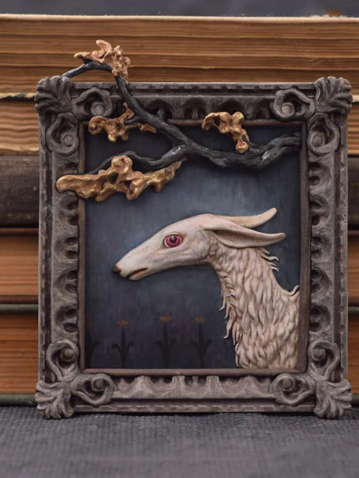 Greyhound bas-relief