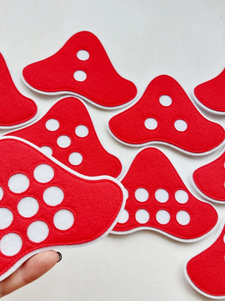 Felt Manual for Teaching Counting "FLY AGARIC COUNTING"