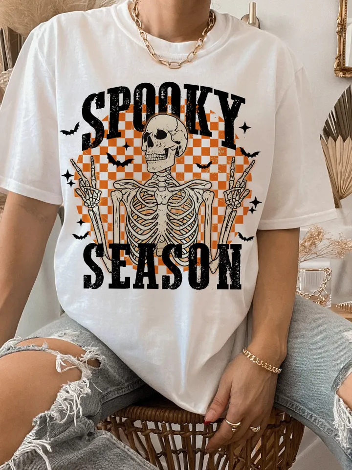 Retro Halloween png, Halloween sublimation design, Halloween skull png, smiley face png, trendy Halloween shirt design, retro png, spooky
