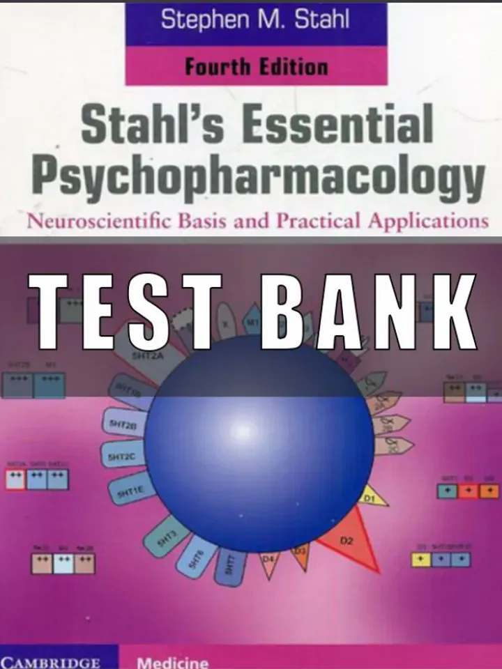 Stahl's Essential Psychopharmacology 4th Edition Test Bank