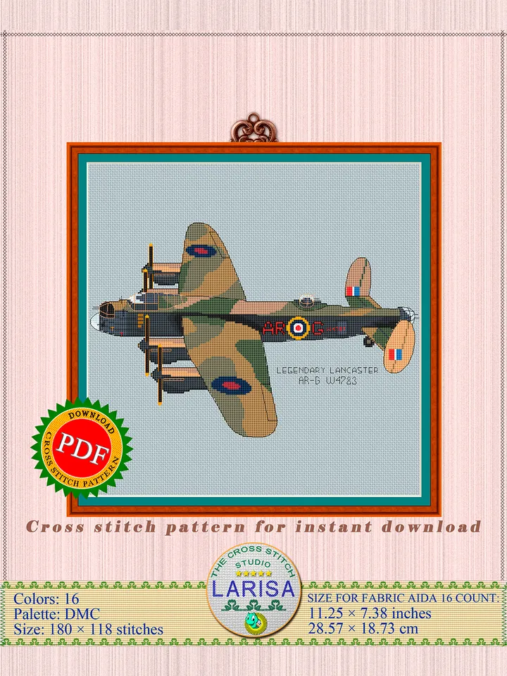 Warplane Avro Lancaster Pattern | Australian Air Force Aircraft Chart