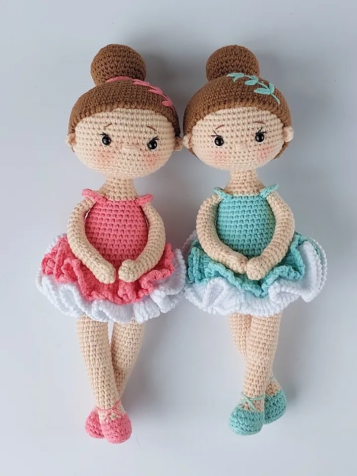 Crochet pattern of dolls in English. Crochet balerina doll. Pattern doll. Crochet pattern doll. Tutorial crochet doll