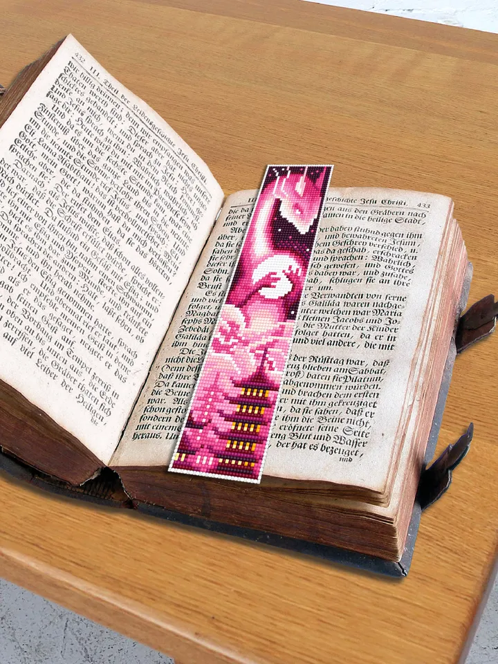 Dragon bookmark set cross stitch pattern download PDF Chinese cross stitch Fantasy dragon embroidery Moon cross stitch Digital bookmark #B50