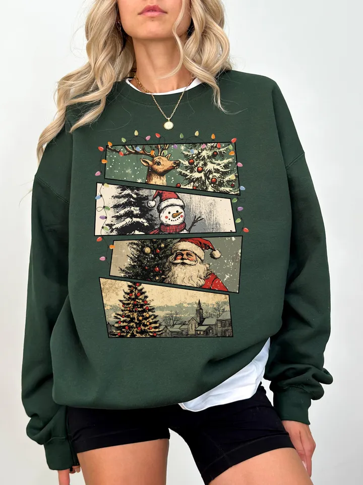 Retro Christmas PNG, Christmas Shirt PNG, Vintage Christmas PNG, Santa Claus png, Christmas Sublimation, Merry Christmas png, T-shirt design