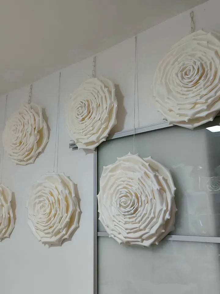 Large hanging roses 27 pcs for decoration inside and outside
