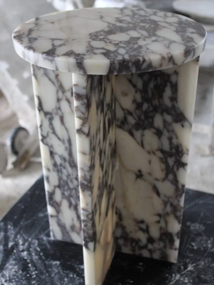 Calacatta viola side table mini model,nightstand, handmade free shipping