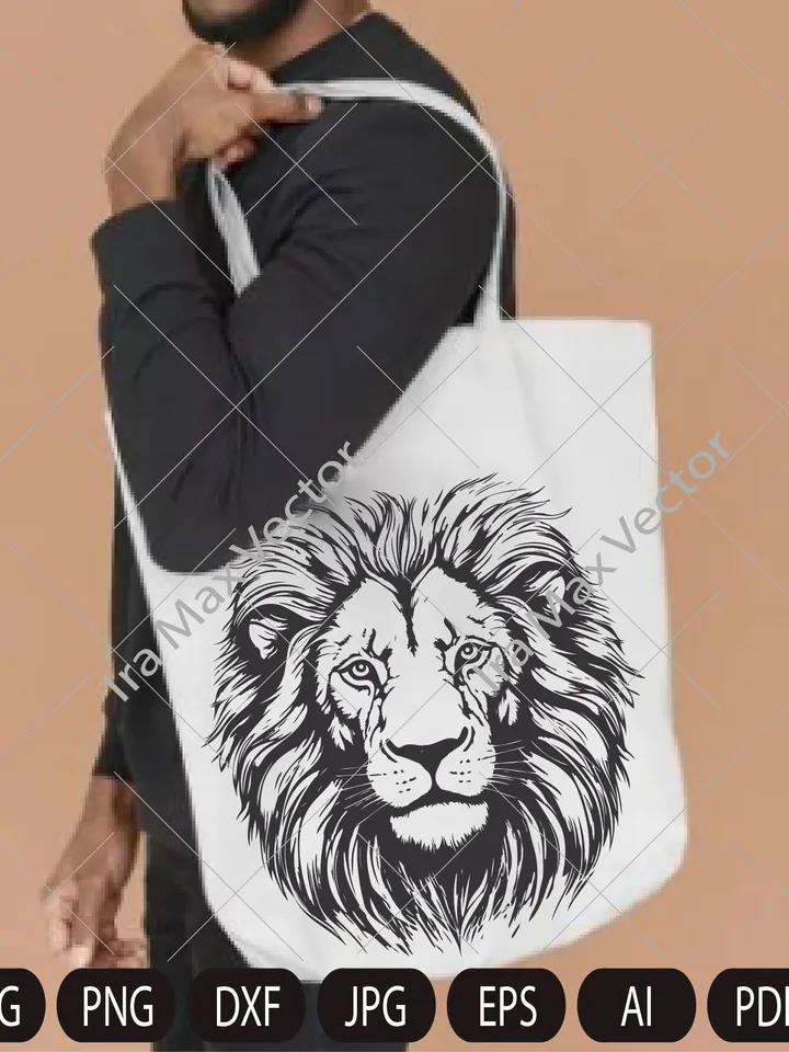 Lion Face svg , Lion Head svg, Lion svg, Lion King svg,  Lions Mascot svg ,Leo svg ,Lion Head ,Lion Printable, INSTANT DOWNLOAD
