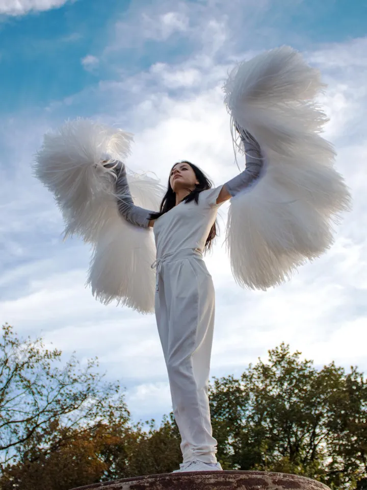 sleeve wings, arm wings, angel wings, white angel wings, wings, white wings, christmas wings