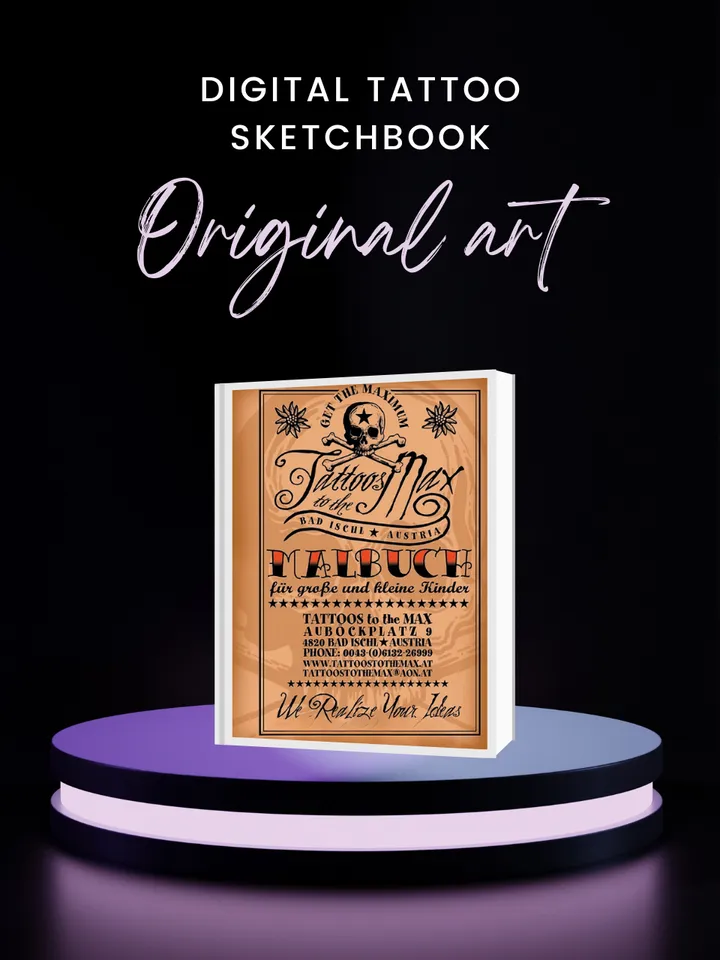 Malbuch Tattoo Max