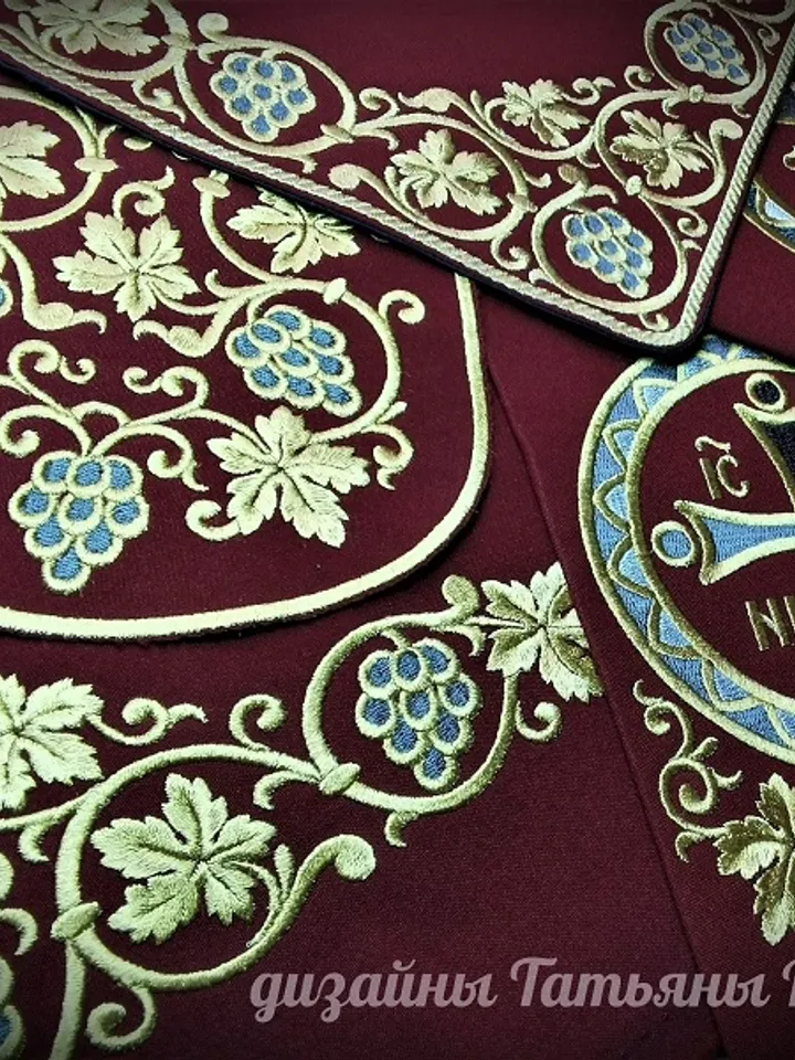 "Zograph" set of designs for machine embroidery. Liturgical set.