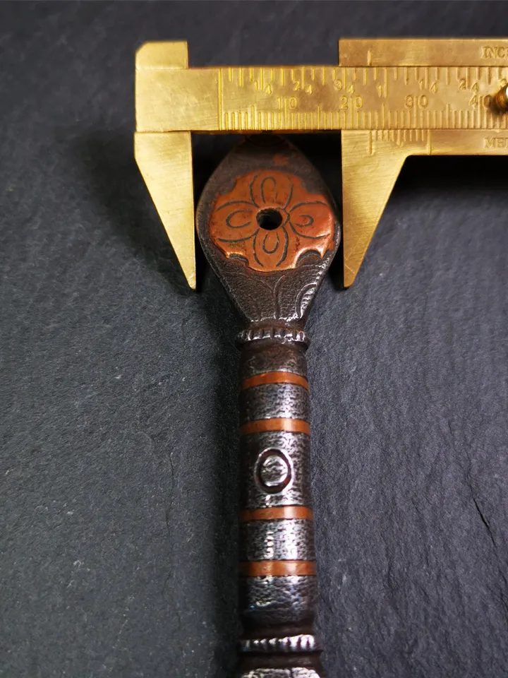 Gandhanra Handmad Tibetan Buddhist Tsog Offering Spoon,Serving Ritual Implement for Worship Ceremony,7.5" Length