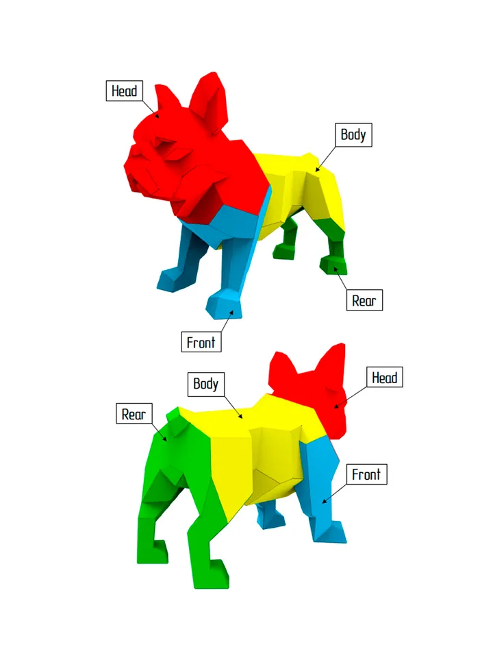 Welding Project Plans Drawings French Bulldog (DXF, PDF)