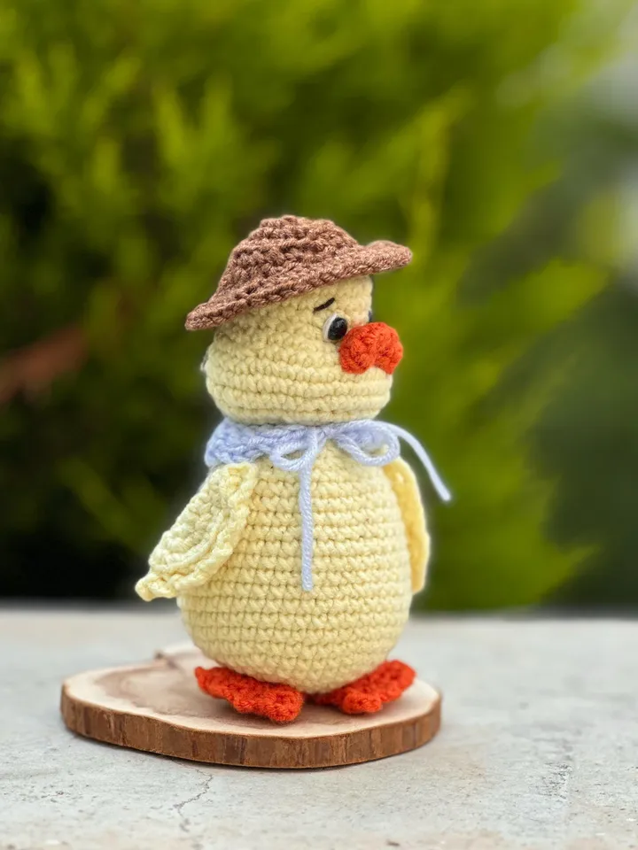 PDF Goose with hat crochet pattern Duck Amigurumi pattern in Eng. Easter pattern, Duck Amigurumi, Crochet goose pattern, crochet duck bird
