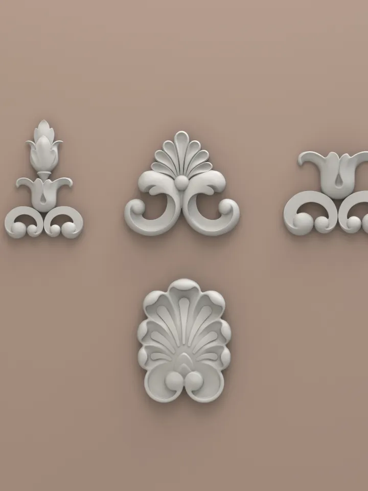 3D Model STL CNC Router file 3dprintable Classic Furniture Set 7