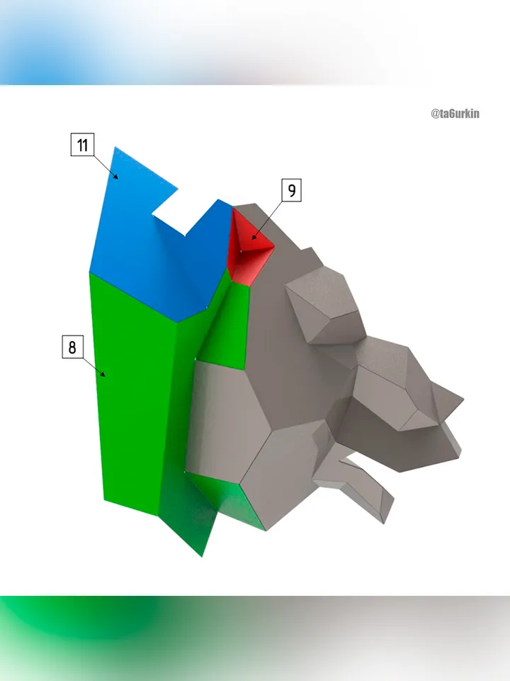 Welding Project Plans Drawings Bear Head (DXF, PDF)