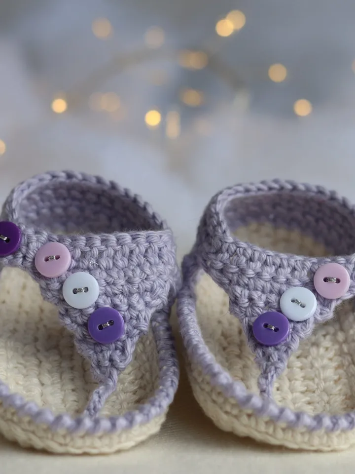 Newborn sandals, Cotton crochet baby first shoes, Summer newborn footwear, Baby shower gift, Popular right now