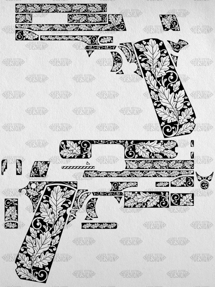 VECTOR DESIGN SIG Sauer 1911 Fastback 4 in Carry Oak leaves