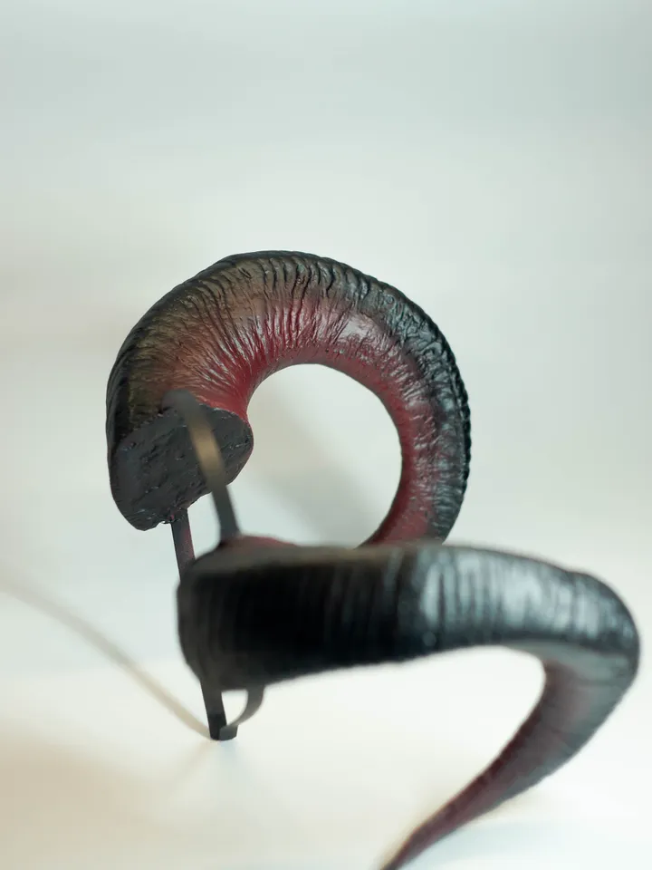 Ram Horns, Horns Headband, Twisted Ram Horns Headpiece for Halloween or Photoshoot, Realistic Fantasy Cosplay Horns