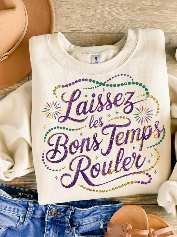 Laissez les bons temps roule Png, Mardi Gras Vibes Png, Mardi Gras, Fat Tuesday Png, Mardi Gras Png, Louisiana Sublimation Design, Digital