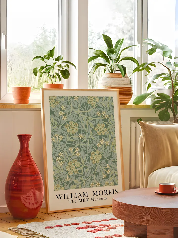 William Morris Wall Art, Vintage Botanical Print, Floral Poster Arts Decor, Digital Download, William Morris Print Digital Download 007