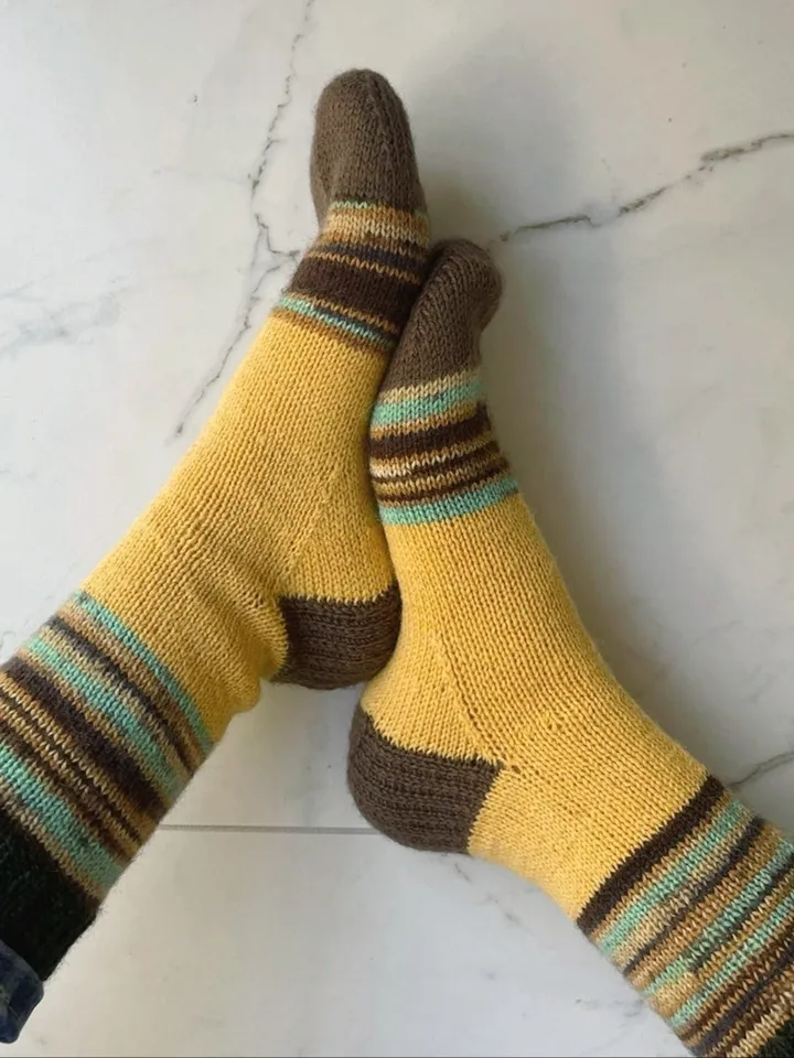 Handmade womens socks | Warm knitted accessory