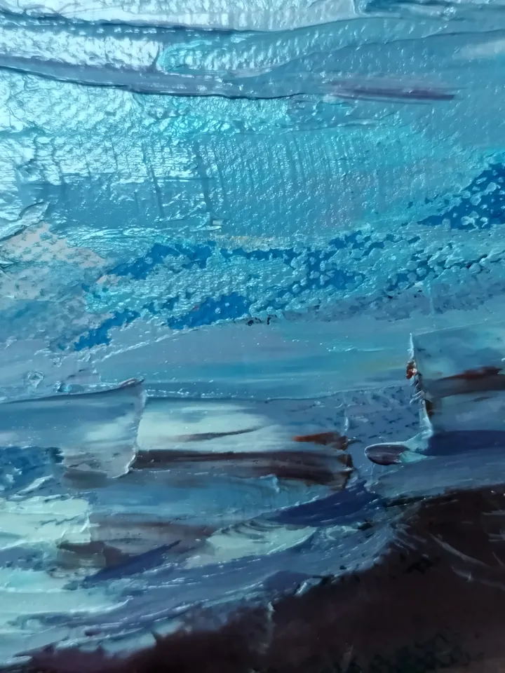 Sea, seascape, oilpainting on canvas 50x40 cm