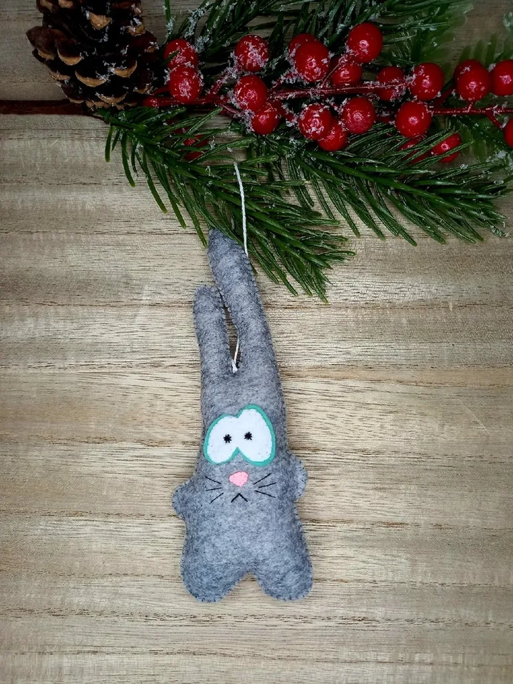 Christmas Bunny Bunny Wild Felt Bunny Easter Decoration Fancy Bunny Children's Christmas Gift Baby Soft Easter Bunny