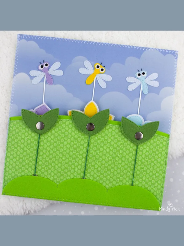 Flowers - Felt Busy Book Page - Sewing Pattern