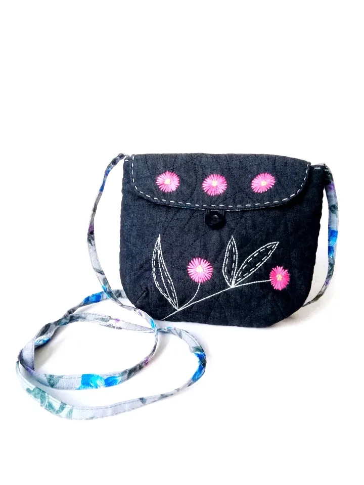Handmade Mini Hand Embroidered Crossbody Purses for Women - Small Bags with Floral Designs - Unique Accessories for Her. FREE SHIPPING!