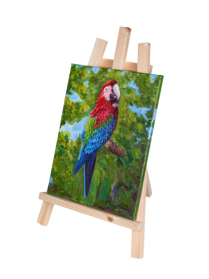 Digital product parrot painting, Parrot poster, Bird picture, Parrot picture, Brightly colored bird