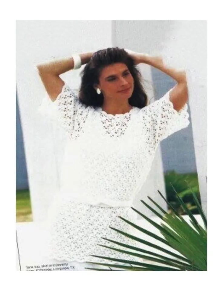 Crochet top pattern, summer top crochet pattern, lace top crochet pattern pdf