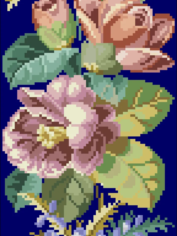 Antique Cross Stitch Pattern Table Runner Digital Download PDF