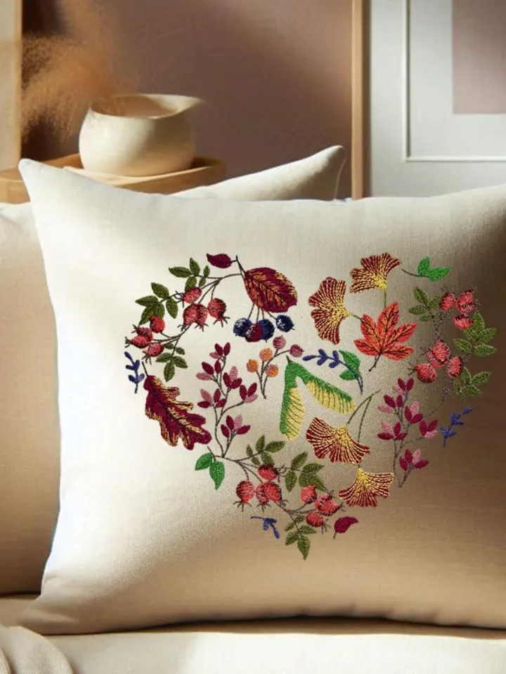 Machine embroidery design "Heart of Autumn"