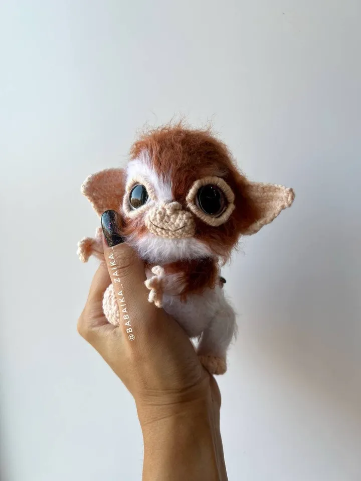 PDF Crochet Christmas Gizmo the Mogwai Pattern Gremlin Pattern Xmas Crochet Pattern, Amigurumi Xmas Christmas Bag Pattern Crochet Christmas