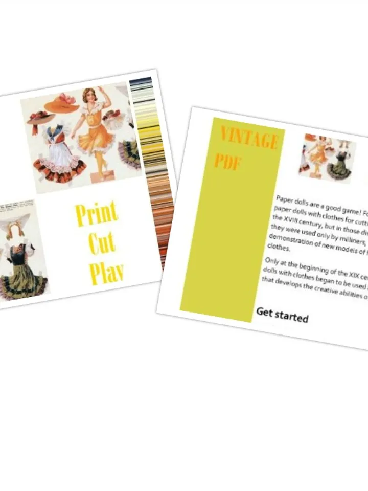 Paper Doll National German Dance Digital Download PDF