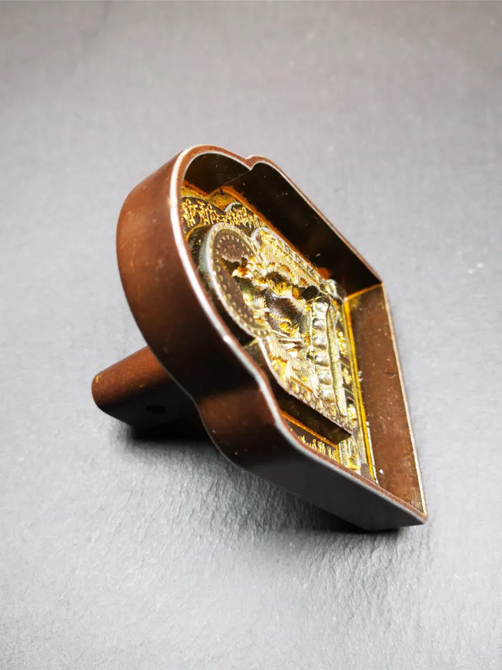 Gandhanra Handmade Tibetan Buddha Statue Mold,Akshobhya Tsa Tsa,Copper Mould For Making Clay Buddha Statue,Tsha Tsha