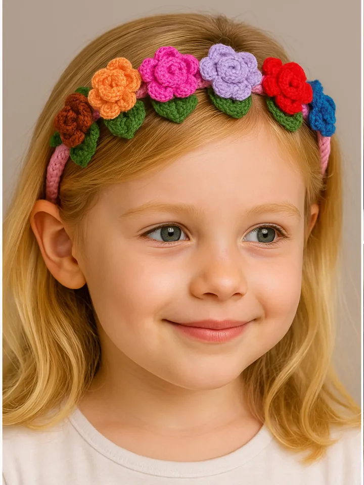Crochet Hair Clips Bundle, Floral Bow & Daisy Clip Tutorials, Stylish Hair Clips for Kids and Babies, Gift for Craft Lovers
