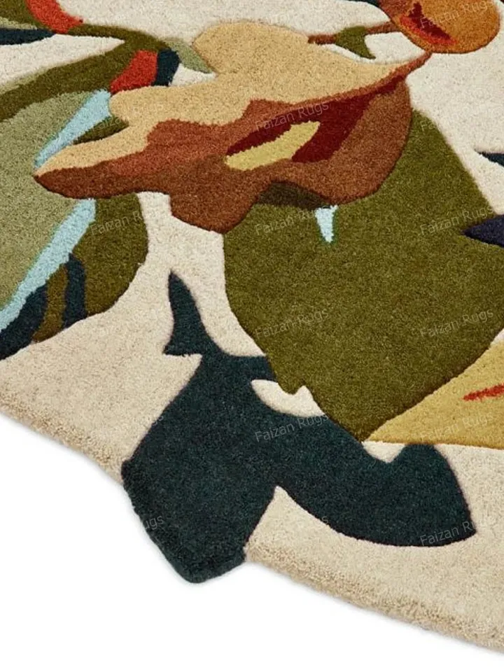 Natural Floral Hand tufted rugs 100% wool for living room, bed room, kids room in any size 4x4,5x5,6x6,8x8,9x9,10x10 Hurry up!!!!