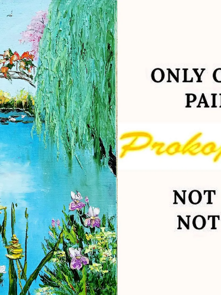 Water Lily Painting Lotus Original Art Impasto Oil Painting Flower Wall Art Pond Painting Garden Artwork 24 by 20 by ArtProkopaloSv