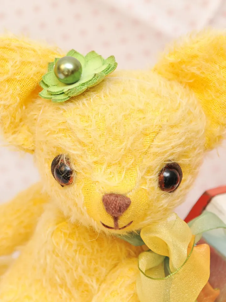 PDF ePattern to make a fully jointed Lovely Yellow 12 " tall Fox/ teddy bear friend pdf sew pattern/ orange fox pattern