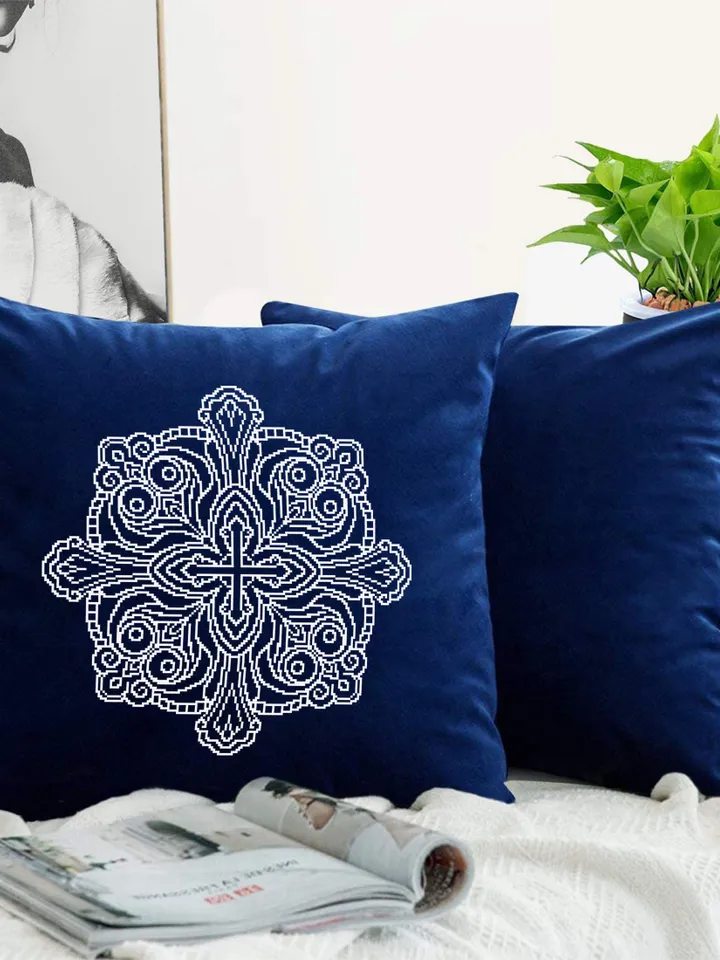 Mandala cross stitch pattern PDF download Mandala ornament cross stitch chart, Cross mandala embroidery PDF, Mandala pattern digital #M236