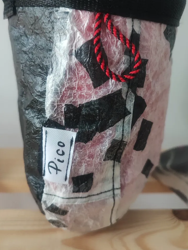 Recycled handmade Chalk bag for rock climbing