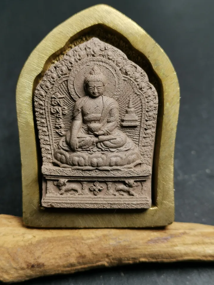 Medicine Buddha Tsa Tsa Mold,4.5cm Height Bhaisajyaguru ,Gandhanra Unique Tibetan Buddha Statue Mould For Making Clay Statue,Tsha Tsha