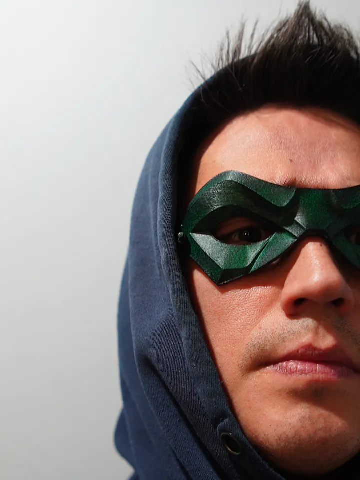 ROBIN 5 Green Mask from Batman Robin 5 Batman mask
