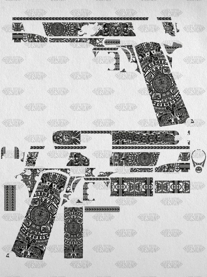 VECTOR DESIGN Kimber Custom LW Aztec calendar