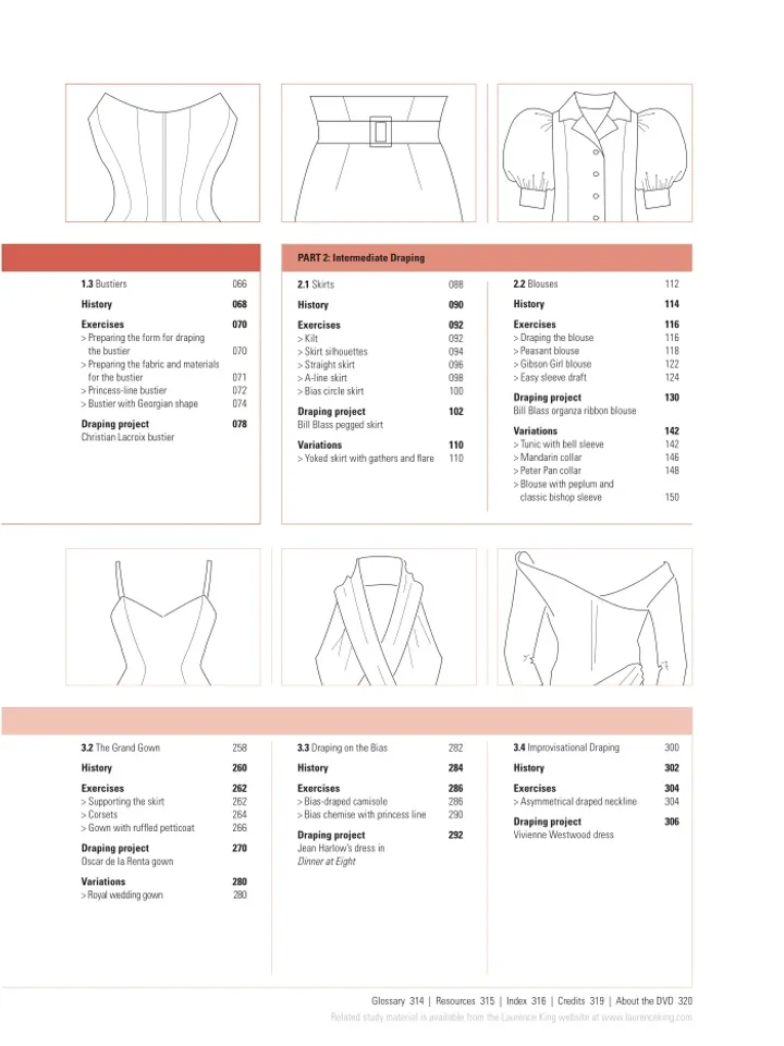 Draping: The Complete Course / Modeling clothes by pinning. Complete course