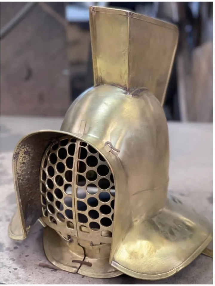 Gladiator Helmet - brass helmet - Pompeian Helmet - Hercules Helmet forged helm